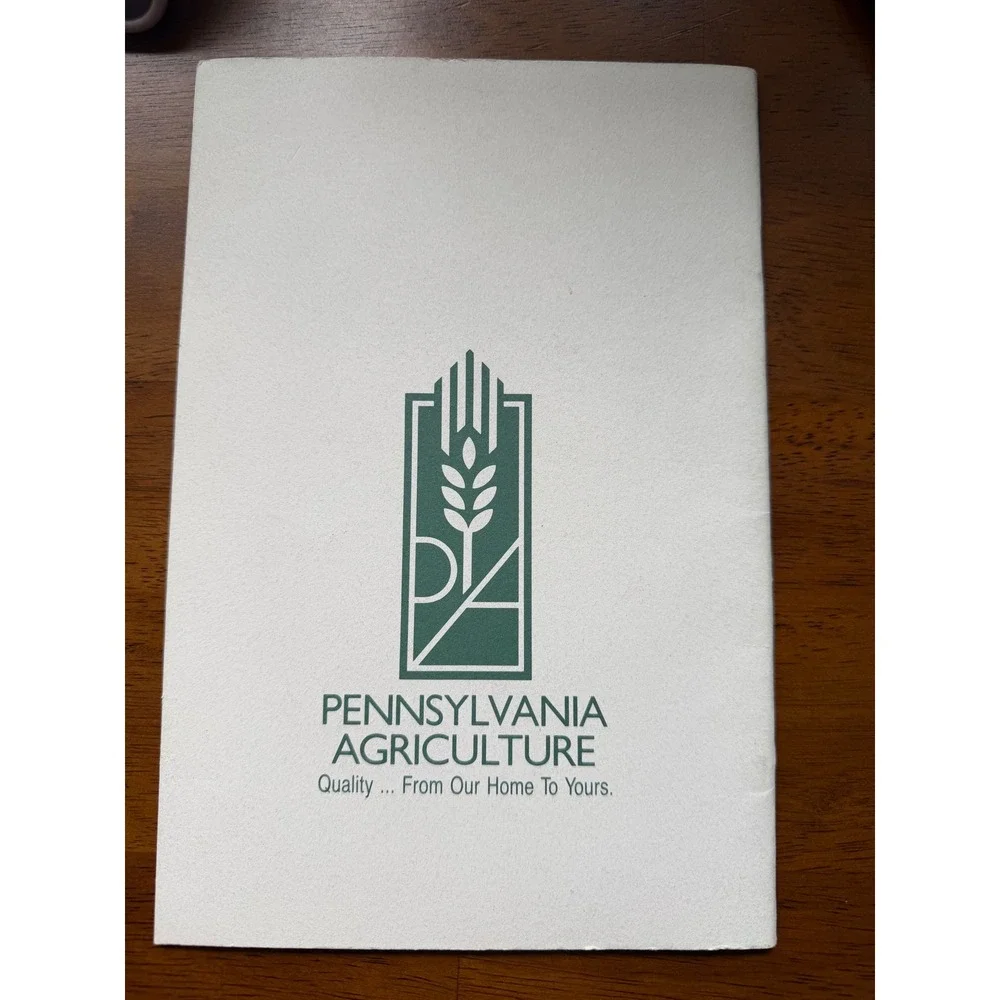 Vintage PA Dept of Agriculture Great Tastes of Pennsylvania Cookbook‎